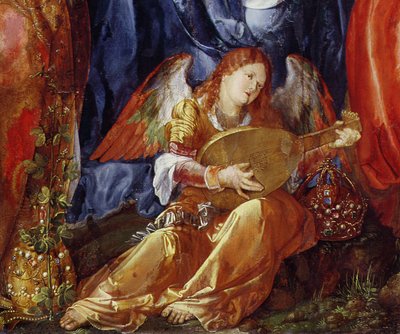The Feast of the Rose Garlands (detail) by Albrecht Dürer